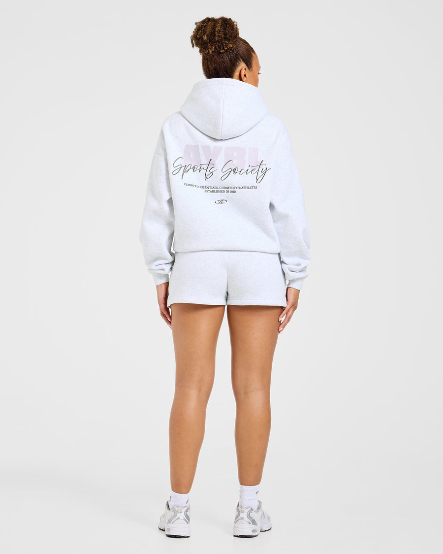 Sports Society Oversized Shorts - Heather Gris