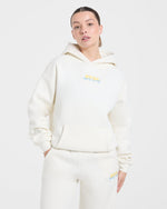 Sports Society Oversized Hoodie - Off Blanc