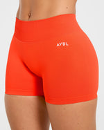 Enhance Seamless Shorts | 3.5" - Summer Orange