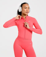 Enhance Seamless Jacket - Summer Coral