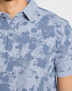 Precision Splatter Polo - Muted Slate