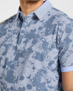 Precision Splatter Polo - Muted Slate
