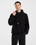 Precision 1/4 Zip Wind Pullover - Noir