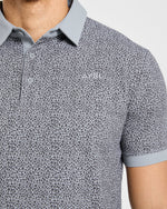 Precision Leopard Polo - Charcoal