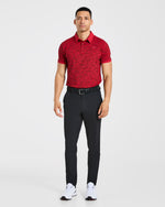 Precision Camo Polo - Muted Rouge