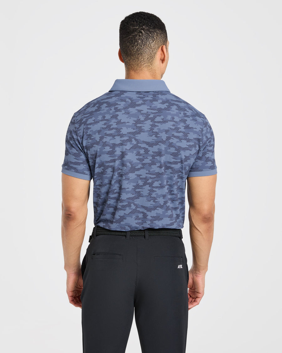 Precision Camo Polo - Bleu