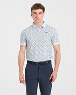 Precision Camellias Polo - Ice Bleu