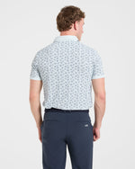 Precision Camellias Polo - Ice Bleu