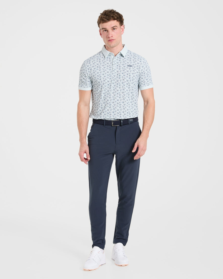 Precision Camellias Polo - Ice Bleu
