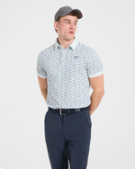 Precision Camellias Polo - Ice Bleu