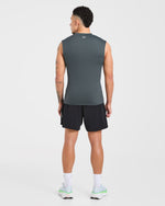 Run Slim Tank - Slate Bleu