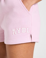Varsity 2.0 Oversized Shorts - Iced Rose