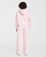 Lifestyle Oversized Zip Up Hoodie - Pastel Rose