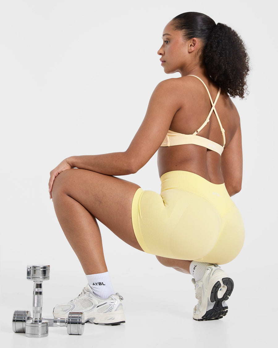 Essential Twist Crossback Sports Bra - Jaune