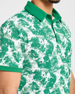 Precision Splatter Polo - Rye Vert/Crème