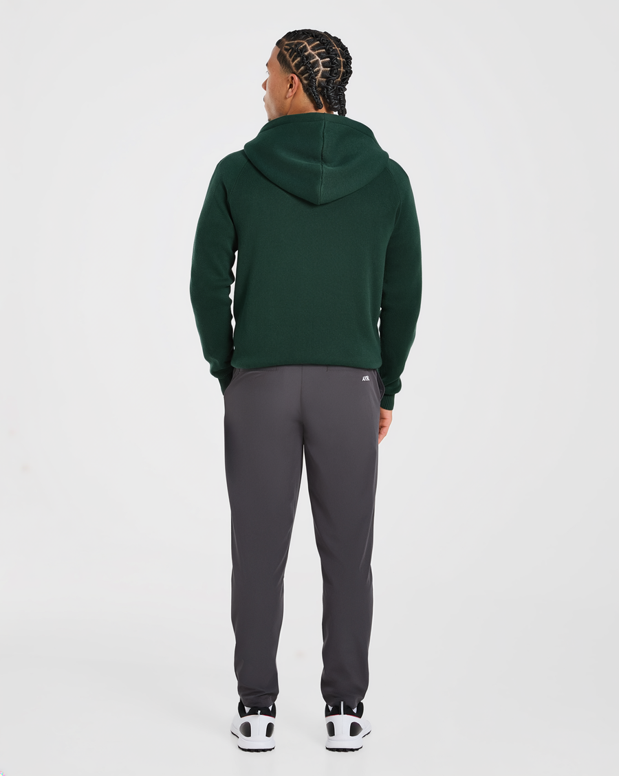 Golf Club Knitted Hoodie - Pine Vert