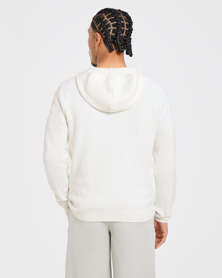 Golf Club Knitted Hoodie - Off Blanc