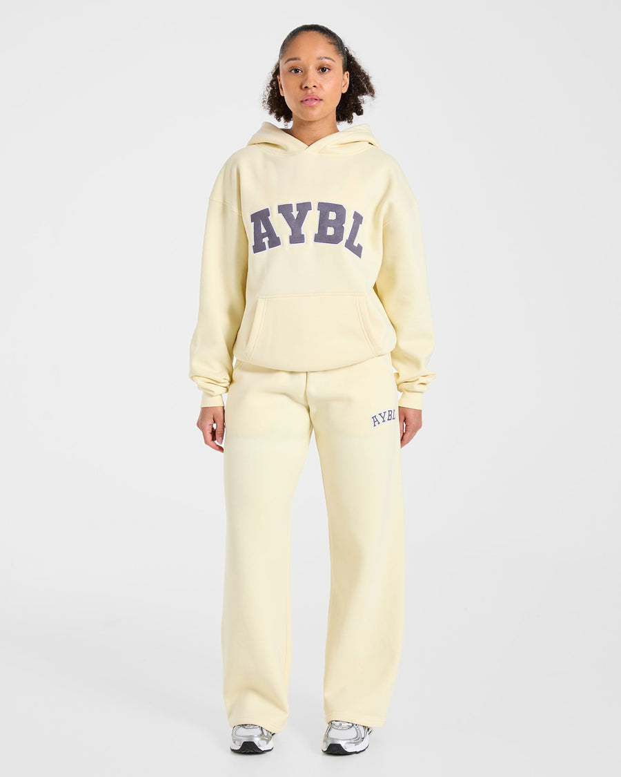Varsity 2.0 Oversized Hoodie - Butter Jaune