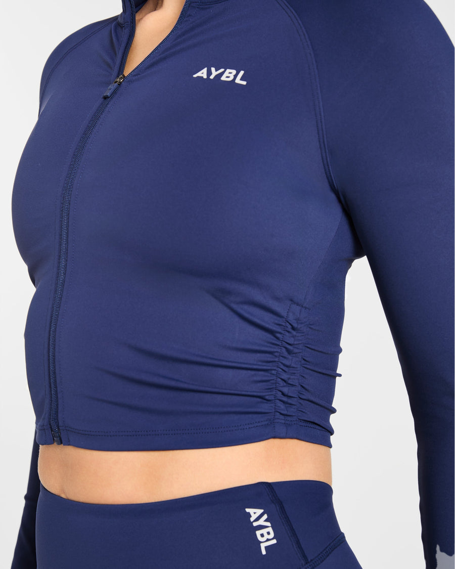 Physique Zip Up Jacket - Midnight Navy