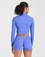 Physique Zip Up Jacket - Cornflower Violet