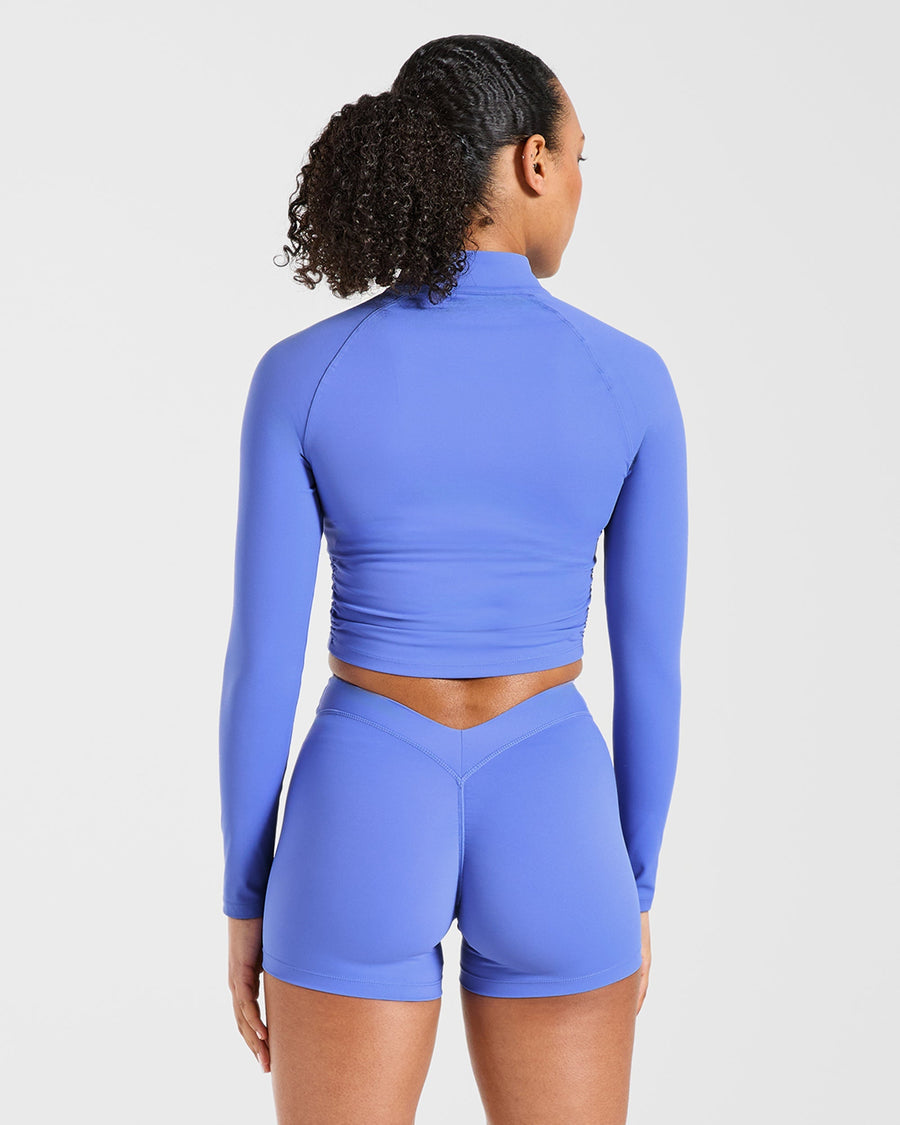 Physique Zip Up Jacket - Cornflower Violet