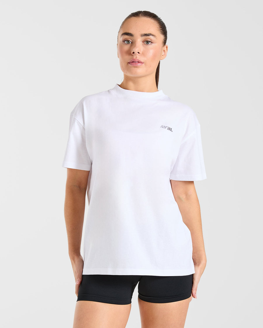 Athletics Department Oversized T Shirt - Blanc