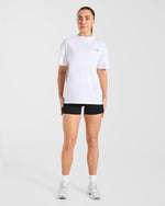 Athletics Department Oversized T Shirt - Blanc