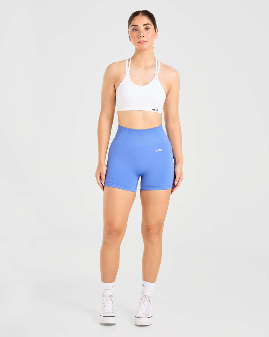 Essential Seamless Ruched Sports Bra - Blanc
