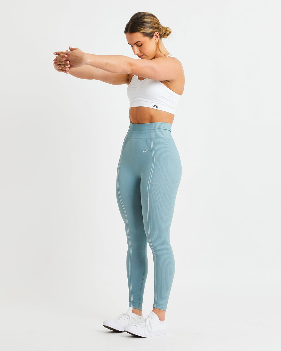 Essential Seamless Ruched Sports Bra - Blanc