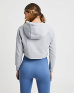 Staple Crop Hoodie - Light Gris