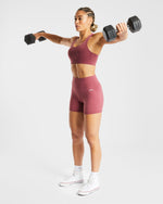 Core Sports Bra - Brick Rouge