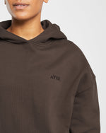Premium Oversized Hoodie - Coffee Marron