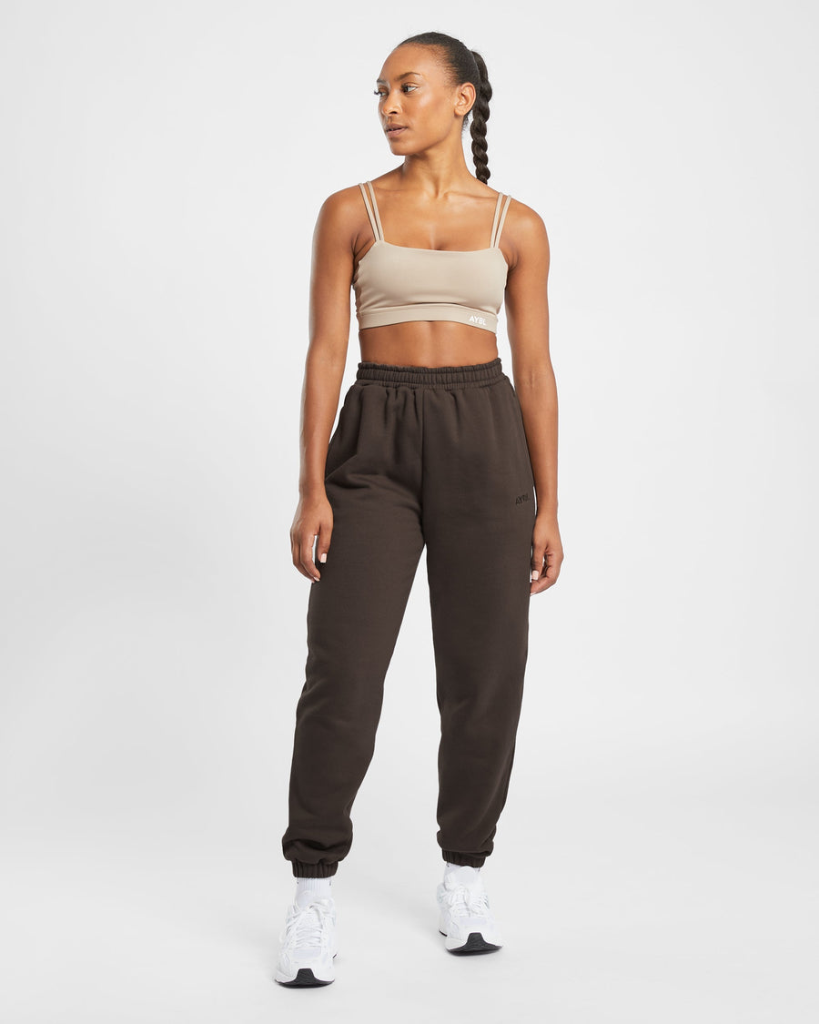 Premium Oversized Joggers - Coffee Marron