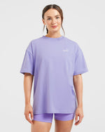 Manifest Oversized T Shirt - Violet