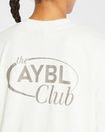 AYBL Club Oversized T Shirt - Off Blanc