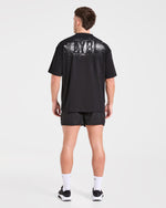Gym Chalk Oversized T Shirt - Noir