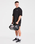 Gym Chalk Oversized T Shirt - Noir