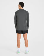 Attain Seamless 1/2 Zip Pullover - Storm Gris