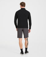 Precision Hybrid 1/4 Zip Pullover - Black