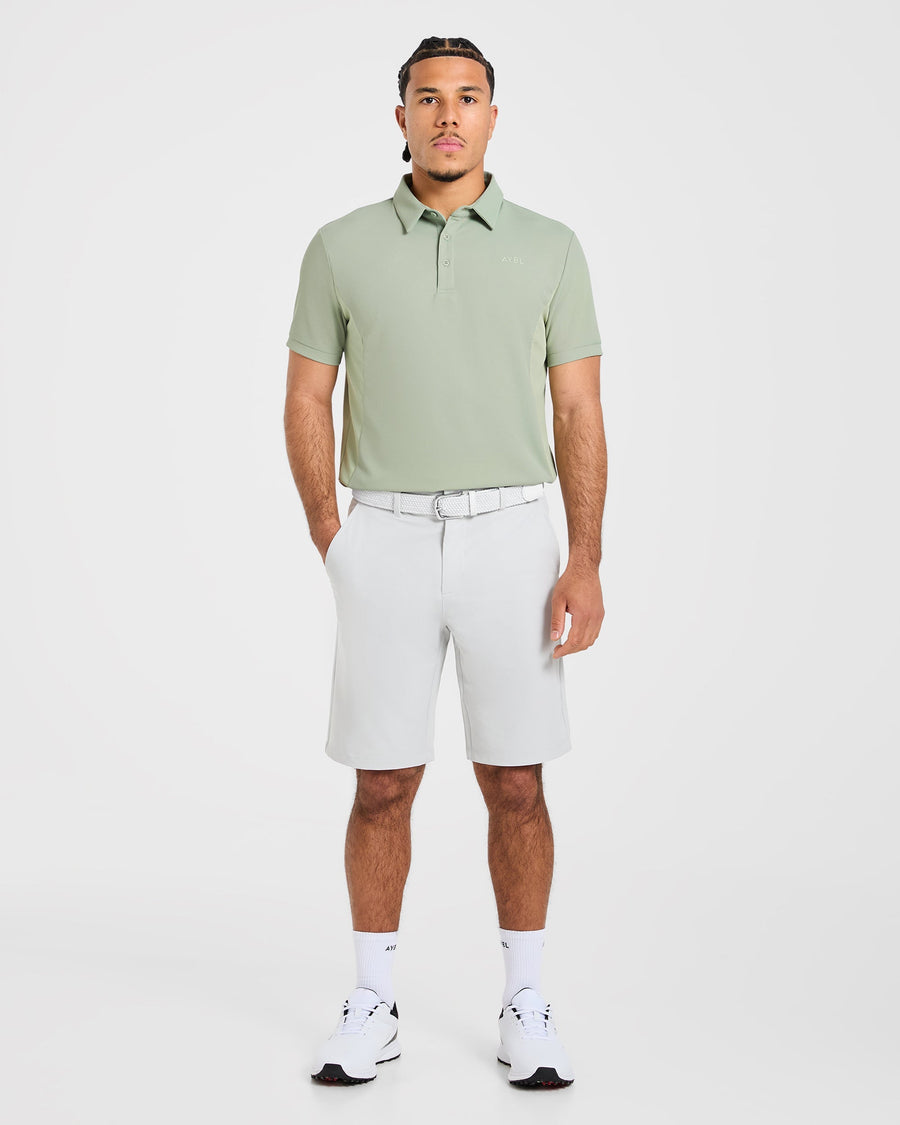 Edge Polo - Muted Olive Vert