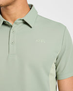 Edge Polo - Muted Olive Vert
