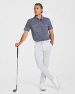Camo Polo - Slate Bleu