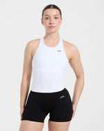 Essential Racerback Tank Top - Blanc