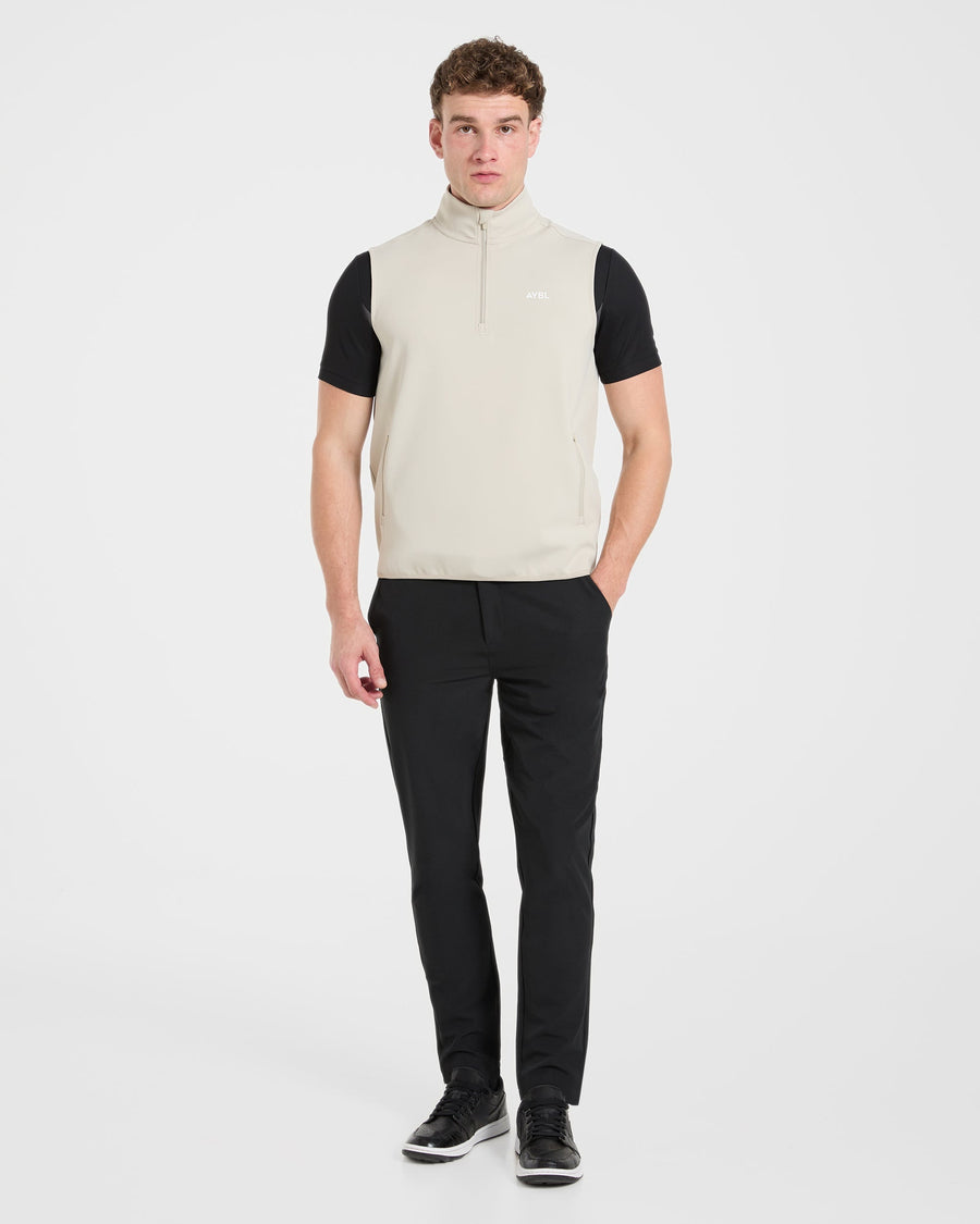 Precision 1/4 Zip Vest - Sand