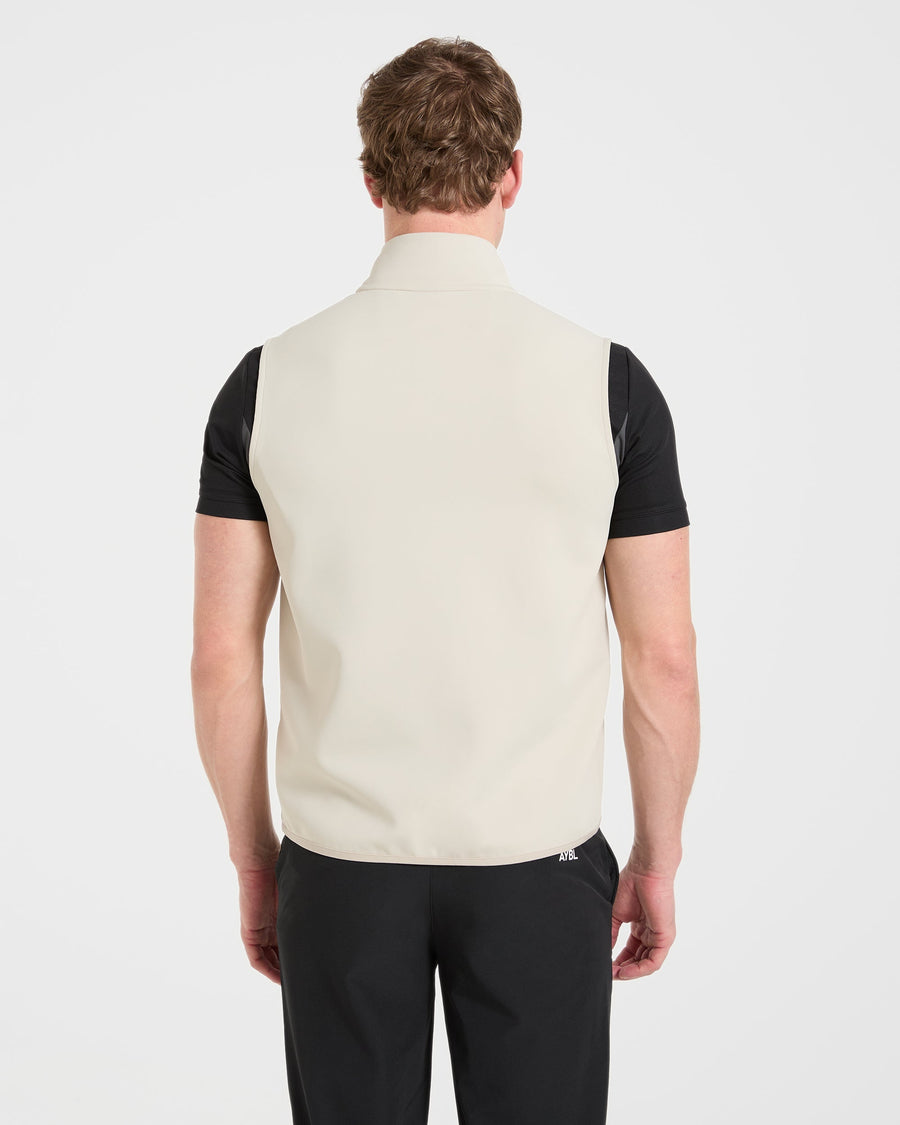 Precision 1/4 Zip Vest - Sand