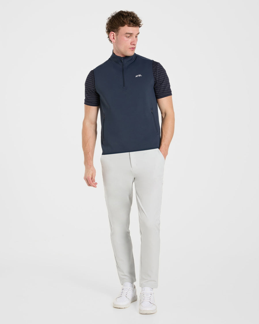 Precision 1/4 Zip Vest - Navy Blue