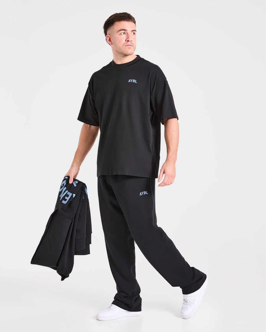 Strength Division Oversized T Shirt - Noir/Bleu