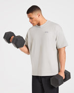 Strength Division Oversized T Shirt - Iced Gris
