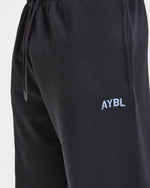 Strength Division Oversized Straight Leg Joggers - Noir/Bleu