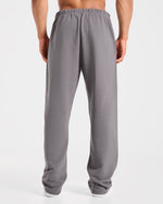 Strength Division Oversized Straight Leg Joggers - Charcoal/Rouge